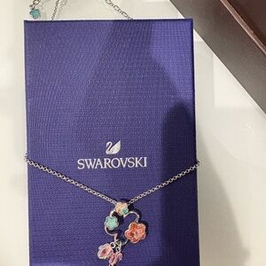 Swarovski Silver Floral Necklace